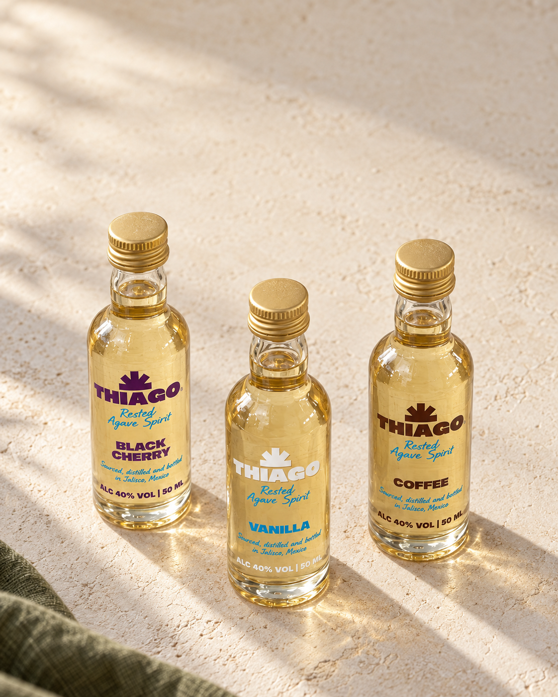 The Thiago trio: Coffee, Vanilla and Black Cherry