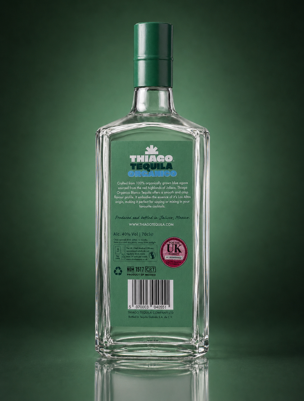 Thiago Organico Blanco Tequila – 70cl