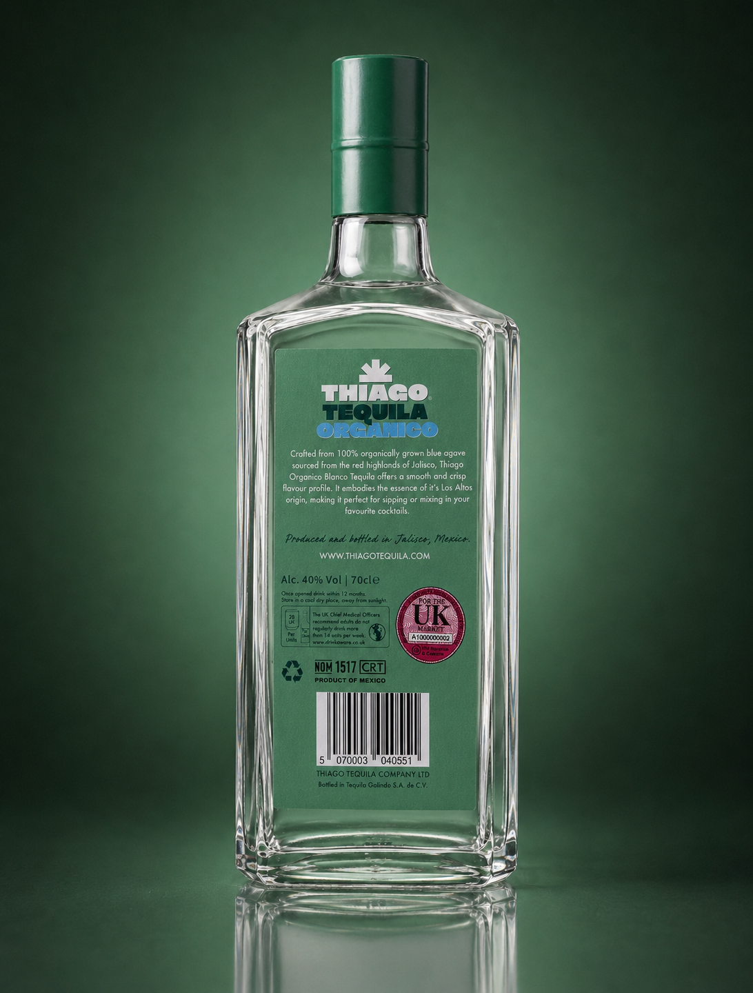 Thiago Organico Blanco Tequila