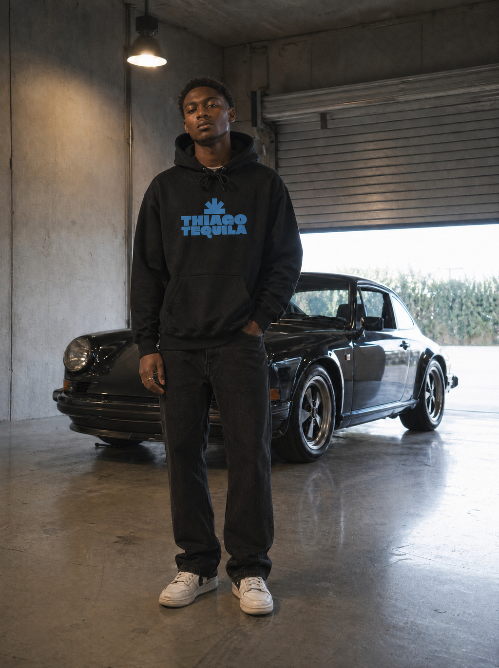 Black Hoodie – Blue Cowboy