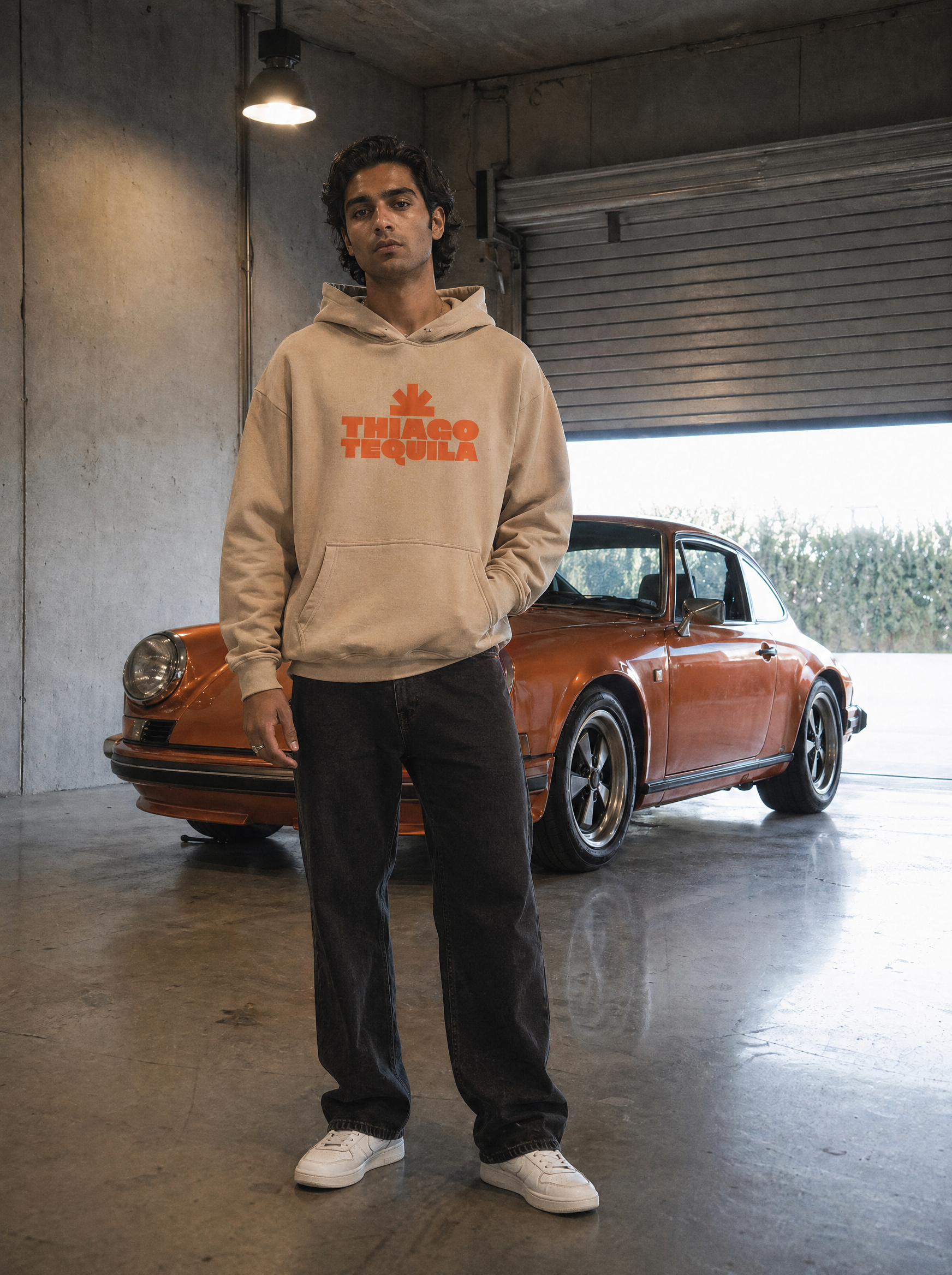 Sand Hoodie – Orange Cowboy