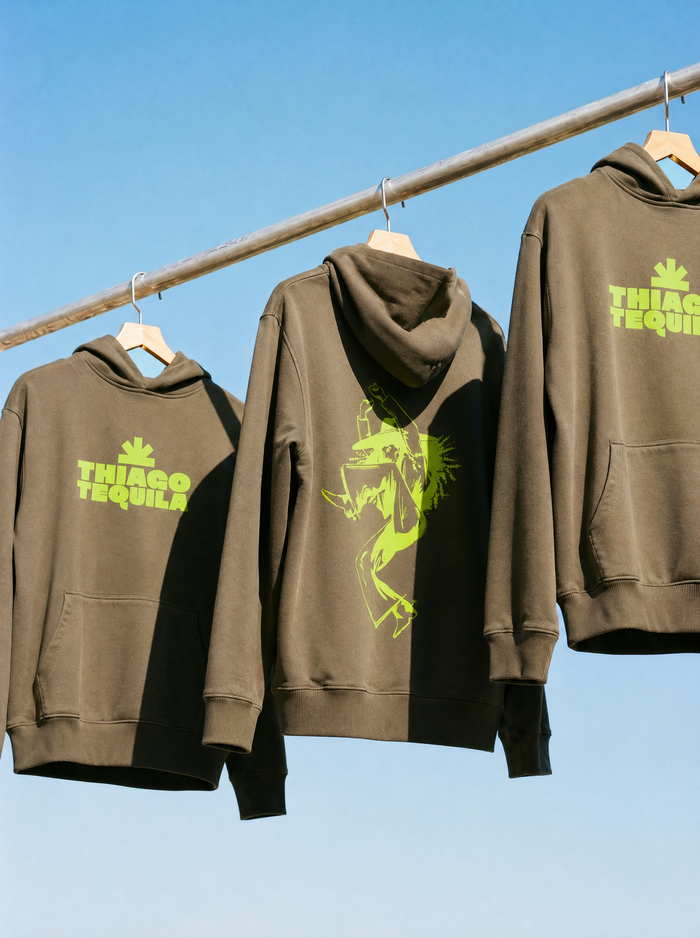 Dark Green Hoodie – Lime Dancing Cowgirl